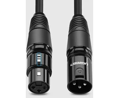 UGREEN AV130 XLR moteriškos jungties į XLR vyriškos jungties kabelis - 2 m (juodas)