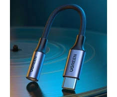 Ugreen AV161 adapteris ausinėms mini lizdas 3,5 mm USB-C  10 cm - pilka