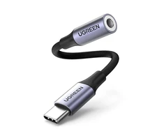 Ugreen AV161 adapteris ausinėms mini lizdas 3,5 mm USB-C  10 cm - pilka