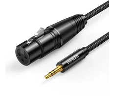 UGREEN AV182 XLR to jack 3.5mm AUX 1m (juodas)