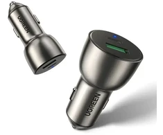 Ugreen CD213 60980 automobilinis įkroviklis | 36W | PD, QC | USB-A, USB-C | pilkas