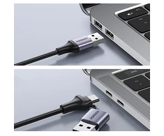 Ugreen CM489 40189 HDMI Adapteris (Female) - USB-A / USB-C (Male) - pilkos spalvos