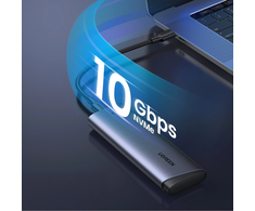 Ugreen CM767 M.2 NVMe PCIe SSD Disk Dėklas - sidabro spalvos