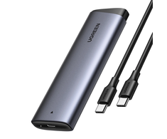 Ugreen CM767 M.2 NVMe PCIe SSD Disk Dėklas - sidabro spalvos