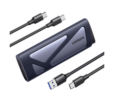 Ugreen CM767 M.2 NVMe/SATA SSD Disk Dėklas - sidabro spalvos