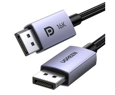 Ugreen DP118 DisplayPort 2.1 cable 2m - pilkos spalvos