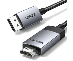 Ugreen DP119 25491 DisplayPort į HDMI 4K 60Hz kabelis 3m – pilkas