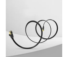 UGREEN Ethernet RJ45 plokščiojo tinklo kabelis Cat.7 STP 0.5m