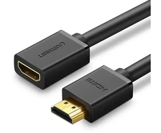 Ugreen HD107 10141 HDMI (kištukas) - HDMI (lizdas) 4K kabelis 1 m - juodas