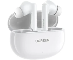 Ugreen HiTune T6 belaidės ausinės with ANC function + USB-A - USB-C kabelis - baltas