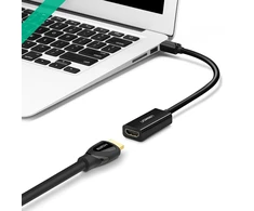 Ugreen MD112 10461 mini DisplayPort (male) / HDMI (female) FHD 1080p adapter - juodos spalvos