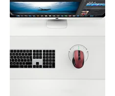 Ugreen MU006 belaidė optinė pelė USB 2.4GHz / Bluetooth 5.0 4000 DPI - raudonos spalvos