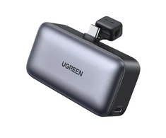 Nešiojama išorinė baterija UGREEN PB503, 5000 mAh 22,5 W, su integruotu USB-C kištuku