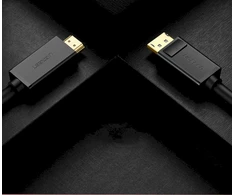 Kabelis Ugreen DP101 DisplayPort to HDMI 2.0m juodas