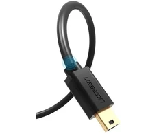 Ugreen US132 10386 duomenų perdavimo ir įkrovimo kabelis | USB-A į Mini USB | 3 m | juodas