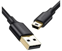 Ugreen US132 10386 duomenų perdavimo ir įkrovimo kabelis | USB-A į Mini USB | 3 m | juodas