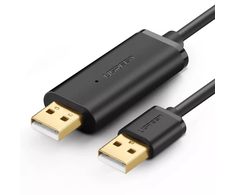 UGREEN Data Link kabelis USB-A 2.0 (M) - USB-A (M) 2m juoda