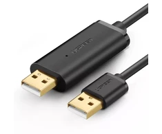 UGREEN Data Link kabelis USB-A 2.0 (M) - USB-A (M) 2m juoda