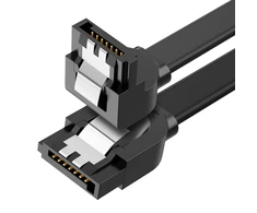 SATA UGREEN US217 kampinis kabelis 0.5m - Juodas