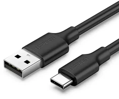 UGREEN US287 duomenų perdavimo ir įkrovimo kabelis | USB-C | 10 W | 2 m | juodas