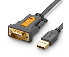 Kabelis USB Ugreen USB-A - RS-232 2 m Pilka (20222)