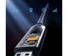 Ugreen Belaidis „WiFi 6“ adapteris su „Bluetooth 5.4“ – juodas