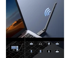 Ugreen Belaidis „WiFi 6“ adapteris su „Bluetooth 5.4“ – juodas