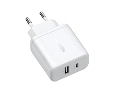 Ugreen X227 20W GaN Laidinis įkroviklis 1x USB-A 1x USB-C - baltos spalvos