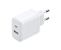 Ugreen X227 20W GaN Laidinis įkroviklis 1x USB-A 1x USB-C - baltos spalvos