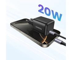 UGREEN X512 20 W GAN 1X USB-C maitinimo įkroviklis – juodas