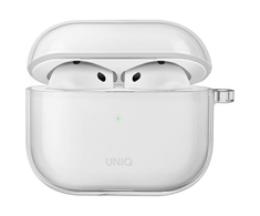 UNIQ dėklas Glase AirPods 4 glossy clear