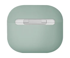 UNIQ dėklas Lino AirPods 4 Silicone iceplant žalias