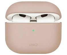 UNIQ dėklas Lino AirPods 4 Silicone pink blush
