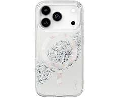 UNIQ Coehl Crystelle dėklas skirtas Apple iPhone 17 Pro Magnetic Charging sidabro spalvos