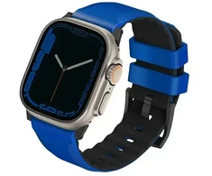 UNIQ apyrankė Linus Apple Watch Series1/2/3/4/5/6/7/8/9/SE/SE2/Ultra/Ultra 2 42/44/45/49mm Airosoft Silicone mėlynos spalvos