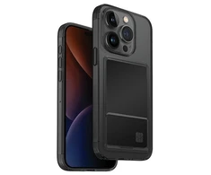 UNIQ dėklas Air Fender ID Apple iPhone 15 Pro Max 6.7" pilkos spalvos pilkas tinted Cardslot
