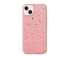 UNIQ dėklas Coehl Terrazzo Apple iPhone 14 / 15/ 13 6,1" rožinės spalvos