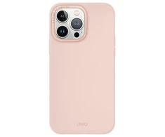 UNIQ dėklas Lino Hue Apple iPhone 15 Pro Max 6.7" Magclick Charging rožinės spalvos