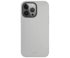 UNIQ dėklas Lino Hue Apple iPhone 15 Pro Max 6.7" Magclick Charging pilkos spalvos