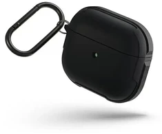 Dėklas UNIQ etui Valencia AirPods 3 juoda midnight juodas Antimicrobial