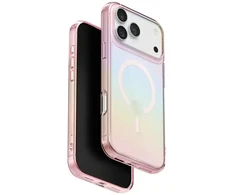 UNIQ Iridescia dėklas skirtas Apple iPhone 17 Pro Magclick Charging rožinės spalvos prism