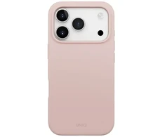 UNIQ Lino dėklas, skirtas iPhone 17 Pro, su Magclick įkrovimu, rožinis