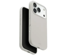 UNIQ Lino dėklas, skirtas iPhone 17 Pro, su Magclick įkrovimu, šviesiai pilkas
