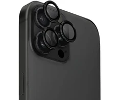 Uniq Optix aliuminio kameros objektyvo apsauga iPhone 16 Pro / 16 Pro Max su aplikatoriumi - Juodas