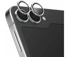 UNIQ Optix Aliuminio Camera LensProtector Samsung Galaxy Z Flip6 F741 sterling sidabrinis su aplkatoiumi