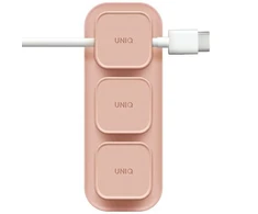 UNIQ Pod Mag magnetinė kabelių tvarkyklė + bazė rožinės spalvos