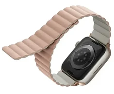 UNIQ apyrankė Revix Apple Watch Series1/2/3/4/5/6/7/8/9/SE/SE2/Ultra/Ultra 2 42/44/45/49mm. Reversible Magnetic rožinės spalvos