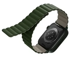 UNIQ apyrankė Revix Apple Watch Series1/2/3/4/5/6/7/8/9/SE/SE2/Ultra/Ultra 2 42/44/45/49mm. Reversible Magnetic žalios spalvos