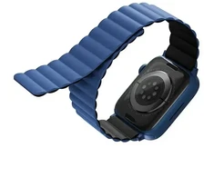 UNIQ apyrankė Revix Apple Watch Series1/2/3/4/5/6/7/8/9/SE/SE2/Ultra/Ultra 2 42/44/45/49mm. Reversible Magnetic juodos spalvos-mėlynos spalvos