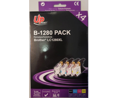 Uprint Brother LC-1280 rašalo kasetė (4 vnt.) juoda, C, M, Y